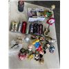 Image 2 : 2 TOTES OF COLLECTIBLE ITEMS, TOYS, FIGURES, ETC