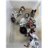 Image 3 : 2 TOTES OF COLLECTIBLE ITEMS, TOYS, FIGURES, ETC