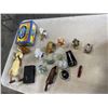 Image 4 : 2 TOTES OF COLLECTIBLE ITEMS, TOYS, FIGURES, ETC
