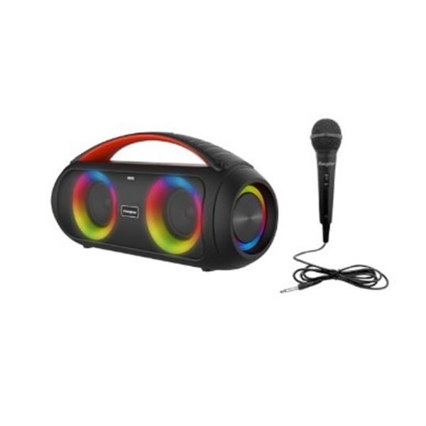 ENERGIZER MELODY BOX BLUETOOTH SPEAKER WITH POWER BANK, 10 HOUR PLAYTIME DUAL PAIRING FOR SURROUND