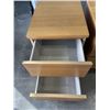 Image 3 : PAIR OF 2 DRAWER WOOD FINISH NIGHTSTANDS
