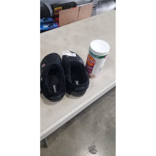 NEW MENS SIZE 10 INSULATED CROCKS AND METAMUCIL