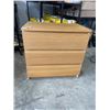 Image 1 : 3 DRAWER WOOD FINISH DRESSER
