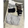 Image 1 : NEW MENS LARGE UNDER ARMOUR SWEAT PANTS, SMALL CALVIN KLEIN UNDERWEAR, BUGATTI BAG, AND HUGO BOSS HA