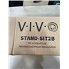Image 3 : VIVO SIT TO STAND DUAL MONITOR DESK MOUNT WORKSTATION