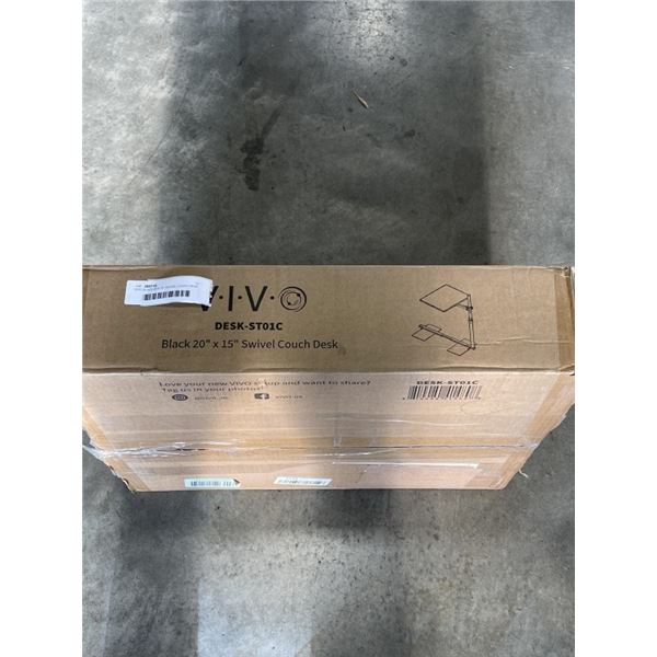 VIVO BLACK 20"X 15" SWIVEL COUCH DESK