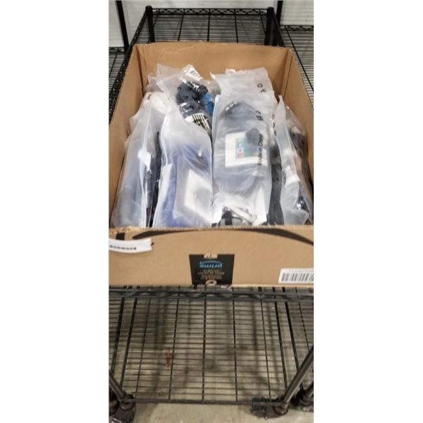 LOT OF VARIOUS WATER SHOES AND WET BAGS