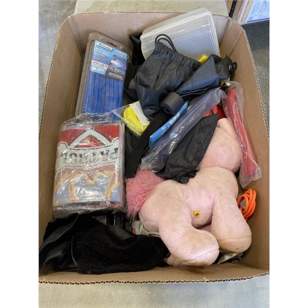 BOX OF ASSORTED CONSUMER GOOD SOME NEW