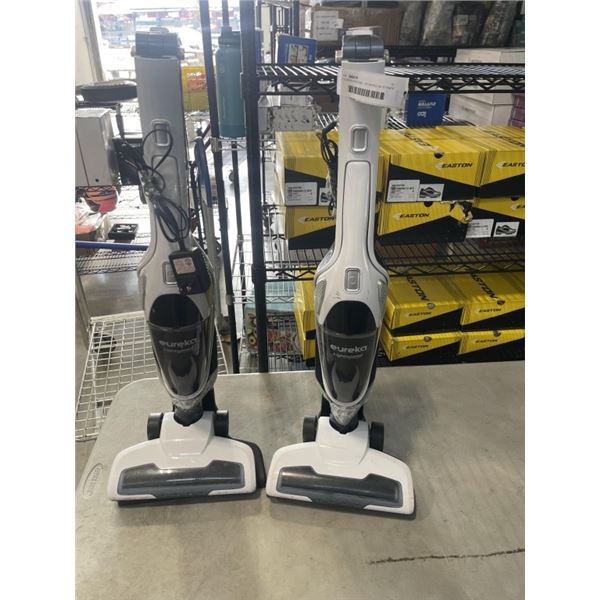 2 EURIKA VACUUMS - WORKING W/ STANDS