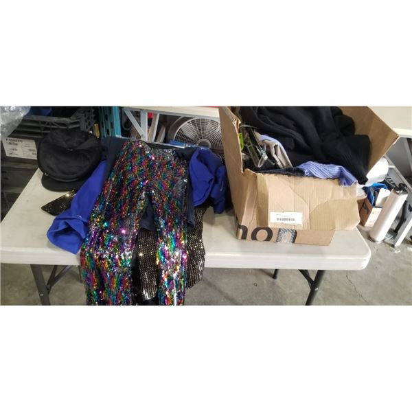 BOX OF ASSORTED NEW CLOTHING