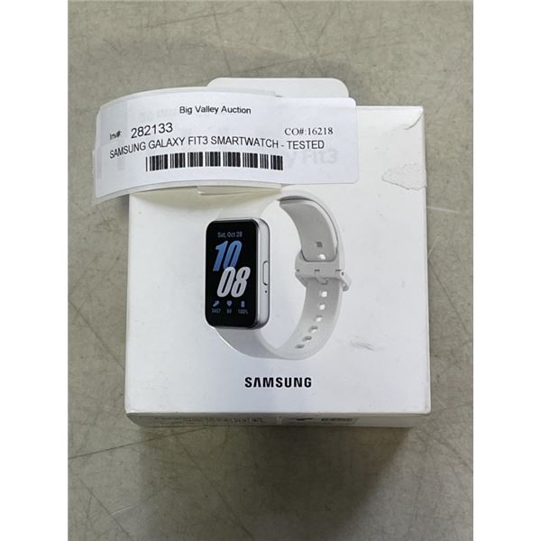 SAMSUNG GALAXY FIT3 SMARTWATCH - TESTED WORKING, RETAIL $84