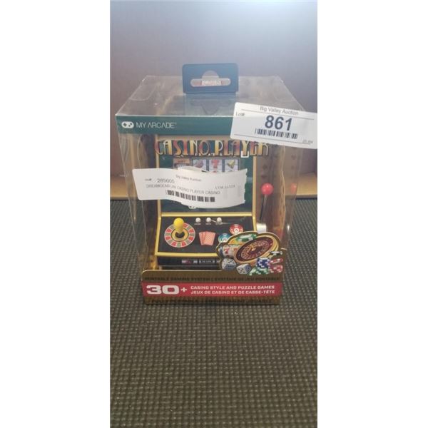 DREAMGEAR UNI CASINO PLAYER CASINO PORTABLE GAMING SYSTEM