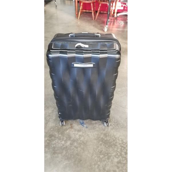 SAMSONSITE HARD ROLLING SUITCASE AND BLACK SOFT SUITCASE