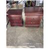 Image 1 : PAIR OF 2 DRAWER NIGHT STANDS