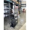 Image 2 : IKEA JATTESTA  BLACK METAL AND WOOD BOOK SHELVE 31" X 77" X 16"