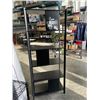 Image 3 : IKEA JATTESTA  BLACK METAL AND WOOD BOOK SHELVE 31" X 77" X 16"