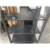 Image 4 : IKEA JATTESTA  BLACK METAL AND WOOD BOOK SHELVE 31" X 77" X 16"
