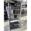 Image 1 : IKEA JATTESTA  BLACK METAL AND WOOD BOOK SHELVE 31" X 77" X 16"