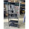 Image 2 : IKEA JATTESTA  BLACK METAL AND WOOD BOOK SHELVE 31" X 77" X 16"