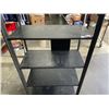 Image 4 : IKEA JATTESTA  BLACK METAL AND WOOD BOOK SHELVE 31" X 77" X 16"