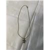 Image 1 : VINTAGE STERLING SILVER TURLE PENDANT W/ CHAIN NECKLACE MARKED 925