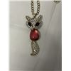 Image 2 : VINTAGE RHINESTONES PENDANT W/ CHAIN NECKLACE