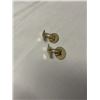 Image 3 : PAIR OF VINTAGE GOLD PLATED STERLING SILVER HINGED CUFFLINKS, HAND POLISHED, EACH MARKED STERLING SM