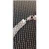 Image 4 : 925 STERLING SILVER BRAIDED CHAIN NECKLACE MARKED 925 ITALY