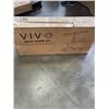 Image 1 : VIVO BLACK DESK RISER WITH DUAL MONITOR MOUNTS