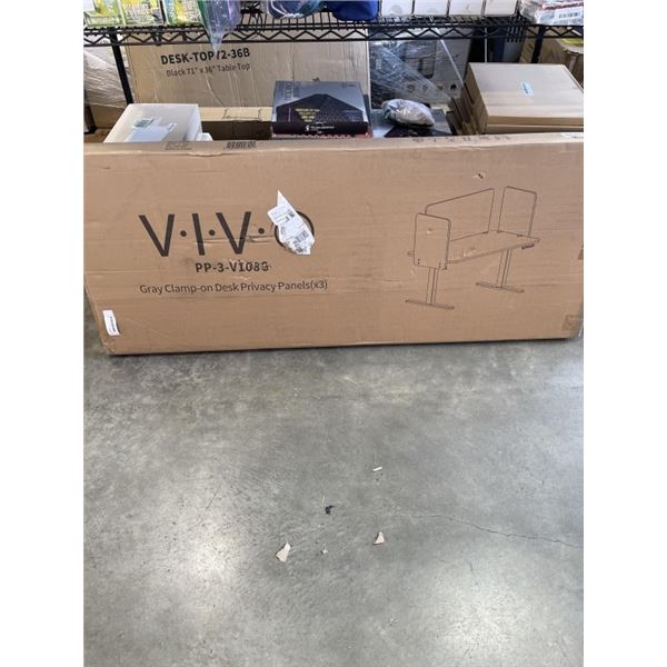 VIVO GRAY CLAMP ON PRIVACY PANELS 3 PCS