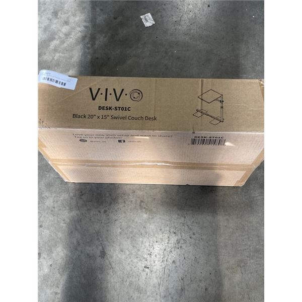 VIVO BLACK 20"X 15" SWIVEL COUCH DESK