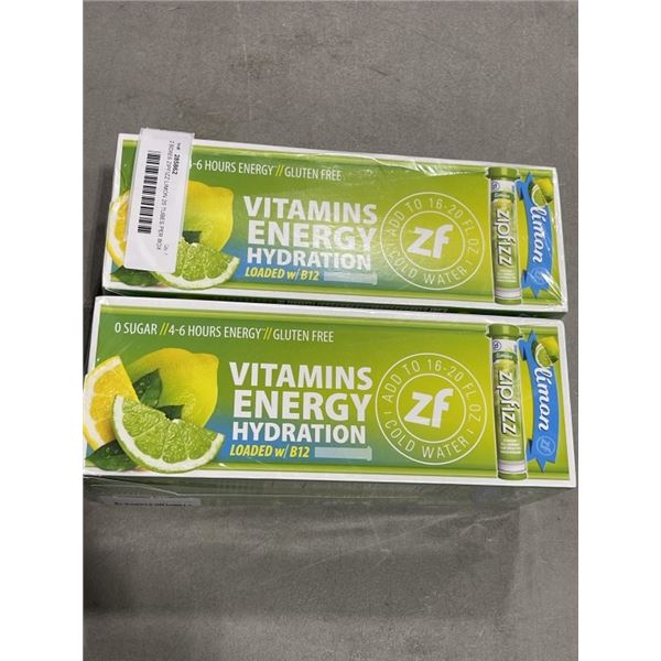 2 BOXES ZIPFIZZ LIMON 20 TUBES PER BOX