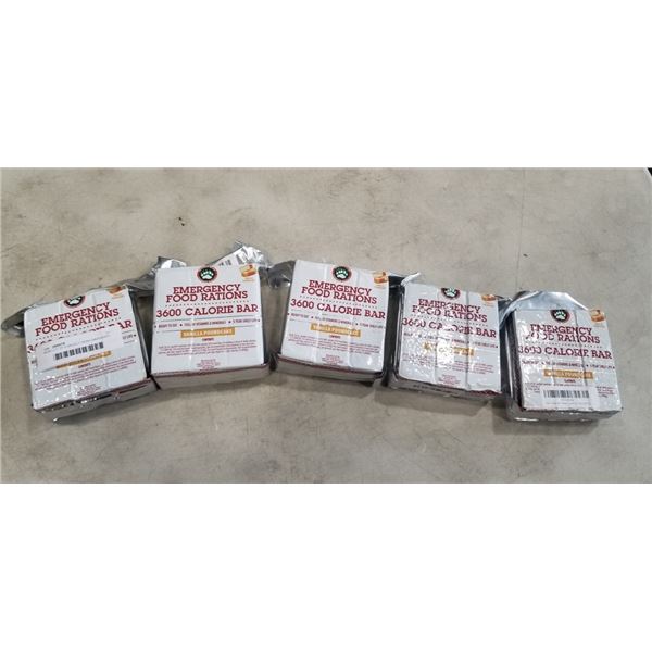 NEW LOT OF 5 GRIZZLY GEAR EMERGENCY FOOD RATIONS VANILLA POUNDCAKE