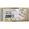 Image 2 : AS NEW HEAVY DUTY 200FT INDOOR OUTDOOR 3 WIRE GROUNDED ELECTRICAL CORD, YELLOW 14AWG