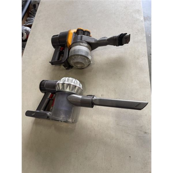 2 DYSON HANDHELD CORDLESS VACUUMS