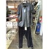 Image 1 : SIZE MEDIUM SIMONS LEATYHER BUTTON SHIRT AND SIZE 32 SEAN JOHN PANTS