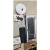Image 2 : BASKET OF ELECTRONICS, CORDS, ETC AND 2 KEYBOARDS AND MICROSOFT BLUETOOTH KEYBOARD