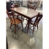 Image 3 : SOLID WOOD DINING TABLE AND 4 CHAIRS