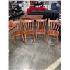 Image 4 : SOLID WOOD DINING TABLE AND 4 CHAIRS