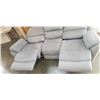 Image 4 : STERLING GREY RECLINER SOFA, RARELY USED, RETAIL PURCHASE PRICE $1524.98 BEFORE TAX, TESTED WORKING,