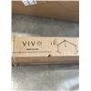 Image 3 : VIVO VINTAGE BROWN 84"X63"CORNER TABLE TOP AND VIVO BLACK LARGE ELECTRIC SINGLE MOTOR CORNER DESK FR