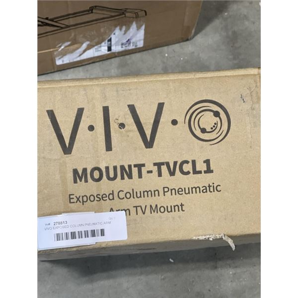 VIVO EXPOSED COLUMN PNEUMATIC ARM TV MOUNT