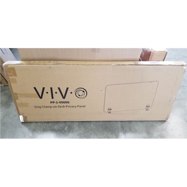 VIVO GRAY CLAMP ON DESK PRIVACY PANEL