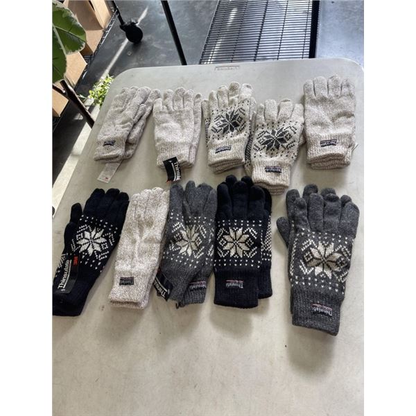 10 PAIRS OF WOOL GLOVES 3M INSULATE