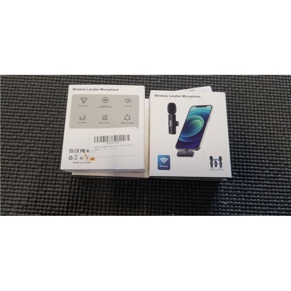 4 NEW LAVALIER WIRELESS MICROPHONES REATIL $120