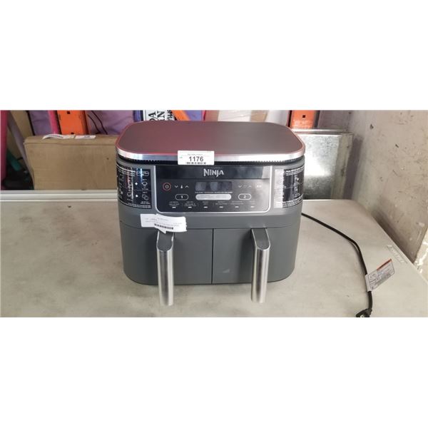 AS NEW NINJA FOODI 6-IN-1 8QT DUALZONE AIR FRYER - TESTED WORKING, RETAIL $189