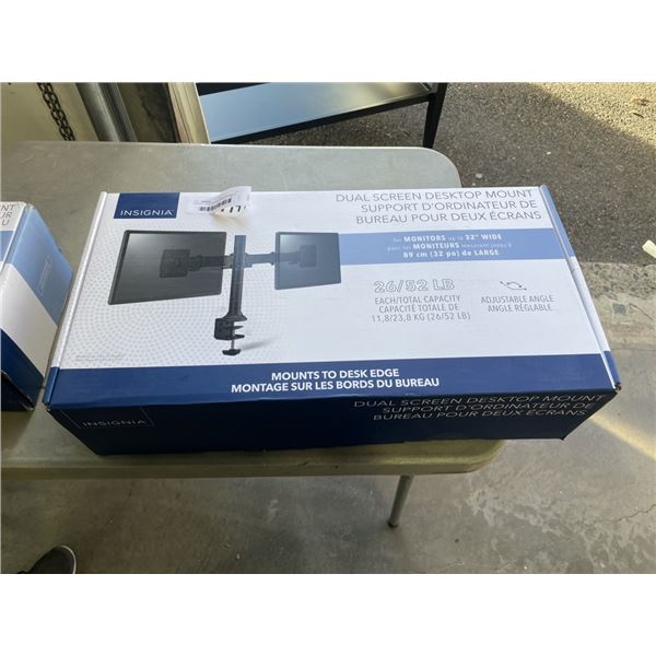 INSIGNIA DUAL SCREEN DESKTOP MOUNT FOR MONITORS UP TO 32" WIDE