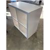 Image 4 : WHITE IKEA 4 CUBICLE DISPLAY SHELF
