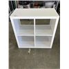 Image 1 : WHITE IKEA 4 CUBICLE DISPLAY SHELF