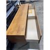 Image 2 : WALNUT 2PC MCM INSPSIRATION FURNITURE CABINET, CAN BE SLID LENGTH WISE TO ACCOMODATE LONGER OR SHORT